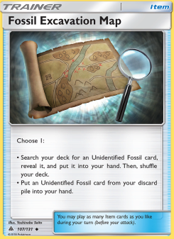 Fossil Excavation Map FLI 107