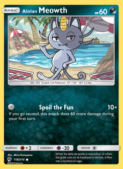 Alolan Meowth LOT 118