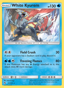 White Kyurem LOT 63