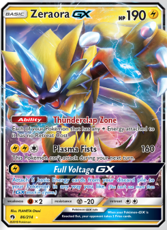 Zeraora GX LOT 86