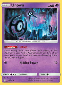 Unown LOT 91