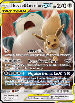 Eevee & Snorlax GX TEU 120
