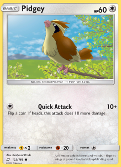 Pidgey TEU 122