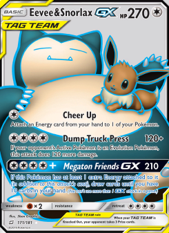 Eevee & Snorlax GX TEU 171