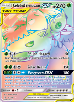 Celebi & Venusaur GX TEU 182