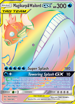 Magikarp & Wailord GX TEU 183