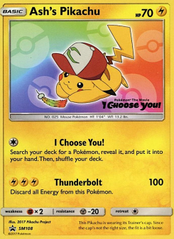 Ash's Pikachu SMP SM108