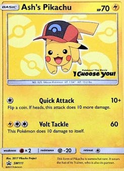 Ash's Pikachu SMP SM111