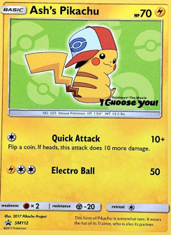 Ash's Pikachu SMP SM112