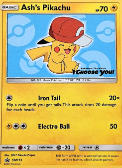 Ash's Pikachu SMP SM113