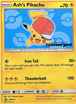 Ash's Pikachu SMP SM114