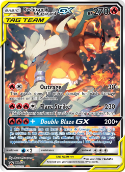 Reshiram & Charizard GX SMP SM201
