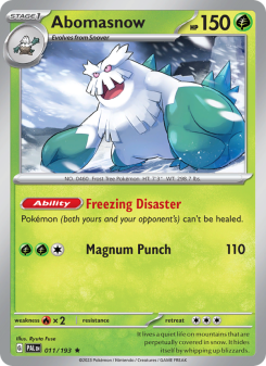 Abomasnow PAL 011