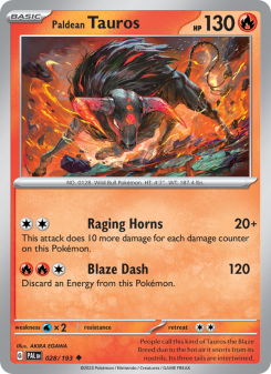 Paldean Tauros PAL 028
