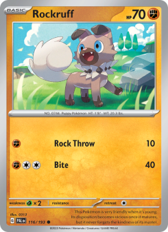 Rockruff PAL 116