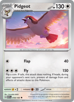 Pidgeot MEW 018