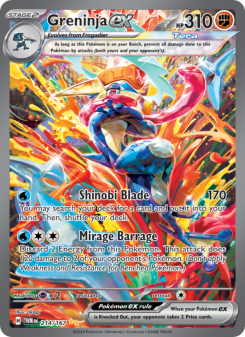 Greninja ex #214 — Crepuscolo Mascherato