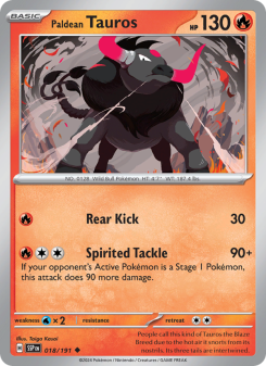 Paldean Tauros SSP 018