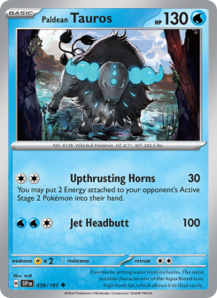 Paldean Tauros SSP 039