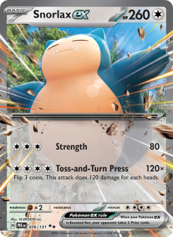 Snorlax ex PRE 076