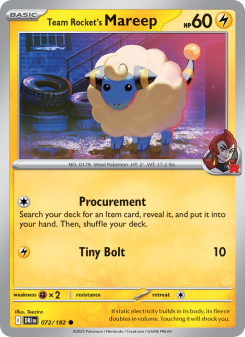 Team Rocket's Mareep DRI 072