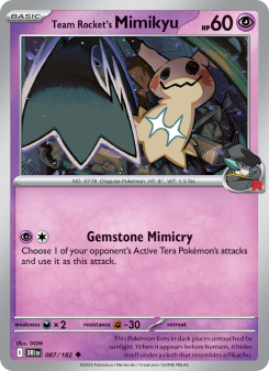 Team Rocket's Mimikyu DRI 087
