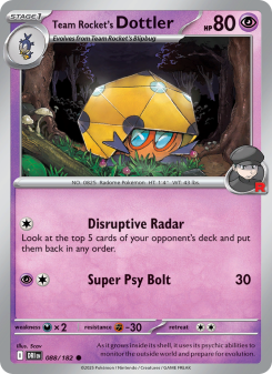Team Rocket's Dottler DRI 088