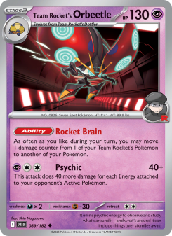 Team Rocket's Orbeetle DRI 089