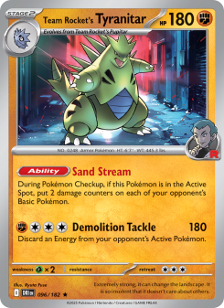 Team Rocket's Tyranitar DRI 096