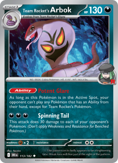 Team Rocket's Arbok DRI 113