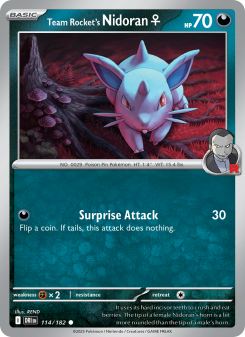 Team Rocket's Nidoran♀ DRI 114