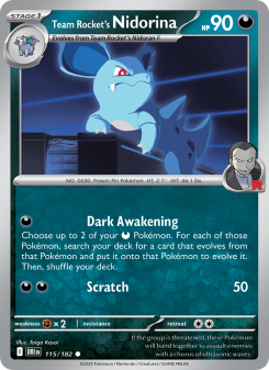Team Rocket's Nidorina DRI 115
