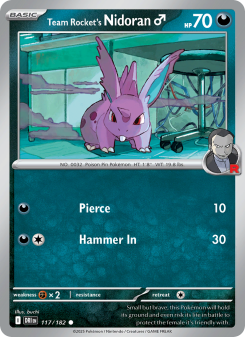 Team Rocket's Nidoran♂ DRI 117