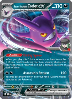 Team Rocket's Crobat ex DRI 122
