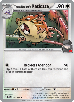 Team Rocket's Raticate DRI 148