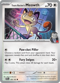 Team Rocket's Meowth DRI 149
