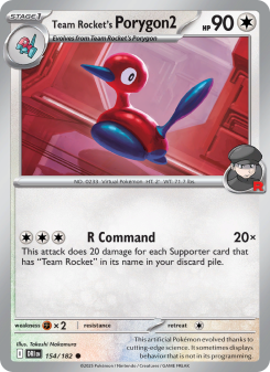 Team Rocket's Porygon2 DRI 154