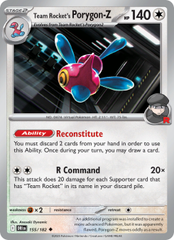 Team Rocket's Porygon-Z DRI 155