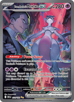 Team Rocket's Mewtwo ex #231 — Rivali Predestinati