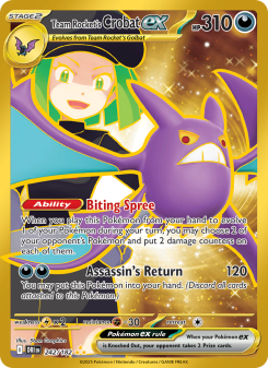 Team Rocket's Crobat ex DRI 242