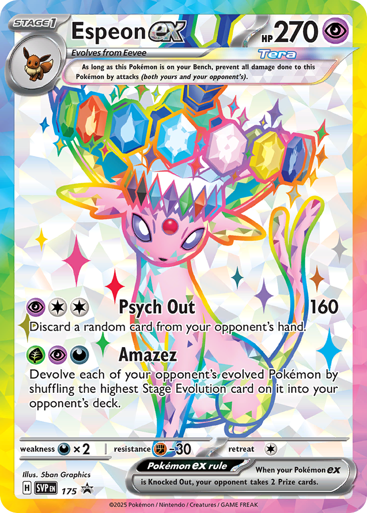 Espeon ex — Black Star Promo S&V