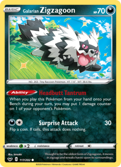 Galarian Zigzagoon SSH 117