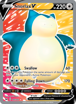 Snorlax V SSH 197