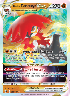 Hisuian Decidueye VSTAR ASR 084