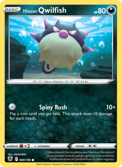 Hisuian Qwilfish ASR 089