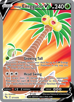Alolan Exeggutor V SWSH10.5 071