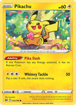 Pikachu LOR 052