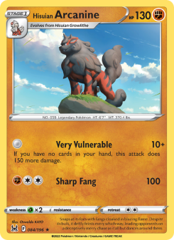 Hisuian Arcanine LOR 084
