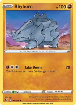 Rhyhorn LOR 089