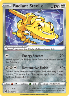 Radiant Steelix LOR 124